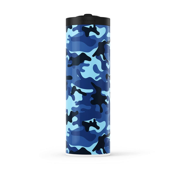 Dark Blue Camouflage 560ml Water Bottle By Hydronair