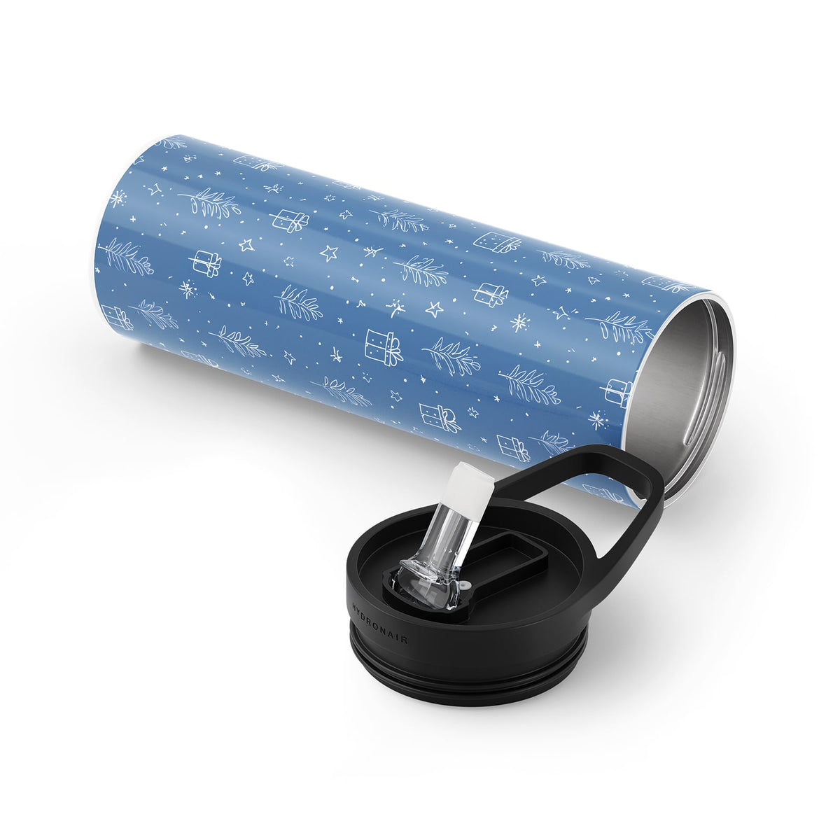 Dark Blue Christmas 560ml Bottle By Hydronair