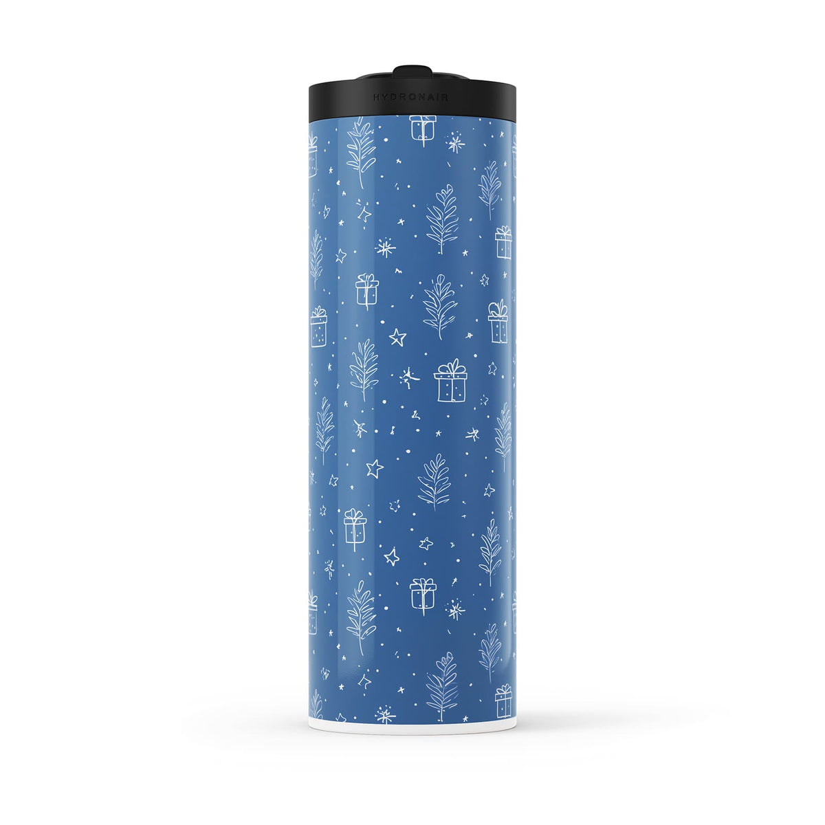 Dark Blue Christmas 560ml Water Bottle By Hydronair