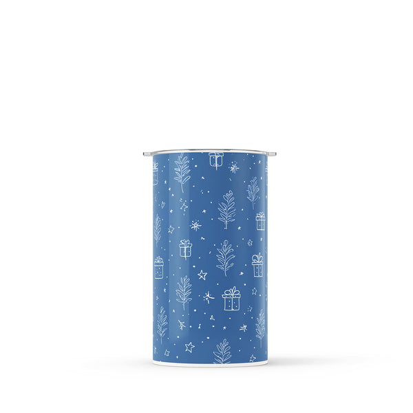 Dark Blue Christmas 340ml Reusable Coffee Cup By Hydronair 