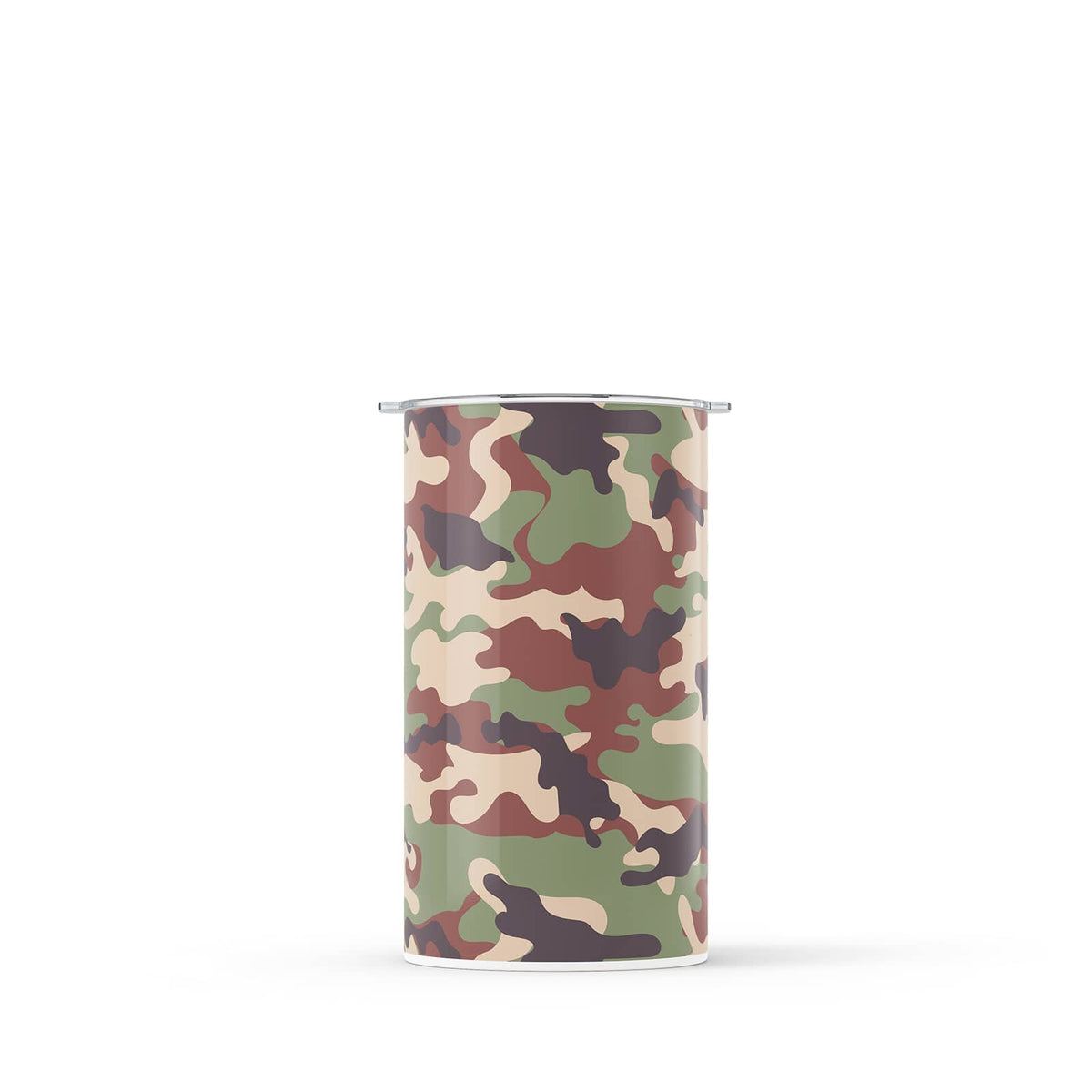 Dark Brown Camouflage 340ml Reusable Coffee Cup By Hydronair 