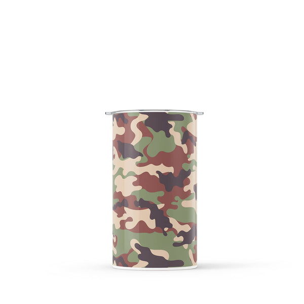 Dark Brown Camouflage 340ml Reusable Coffee Cup By Hydronair 