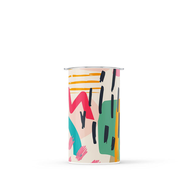 Dark Green Abstract 340ml Reusable Coffee Cup By Hydronair 