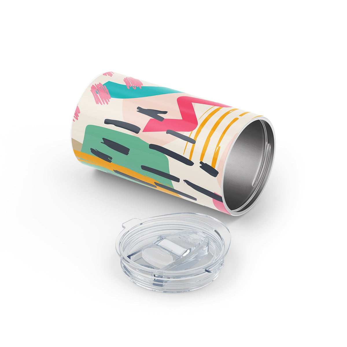 Dark Green Abstract 340ml Reusable Cup By Hydronair 