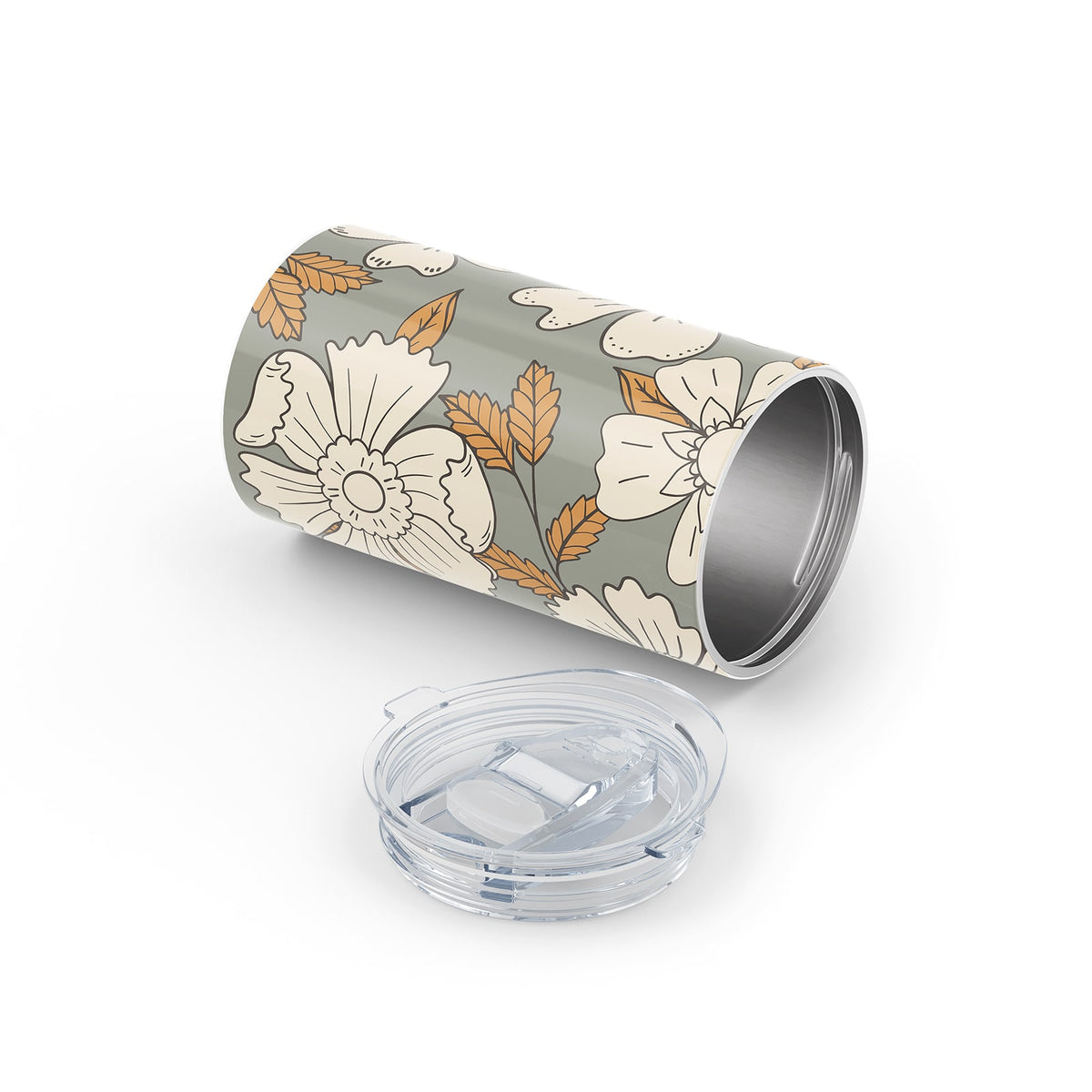 Dark Green Autumn 340ml Reusable Cup By Hydronair 