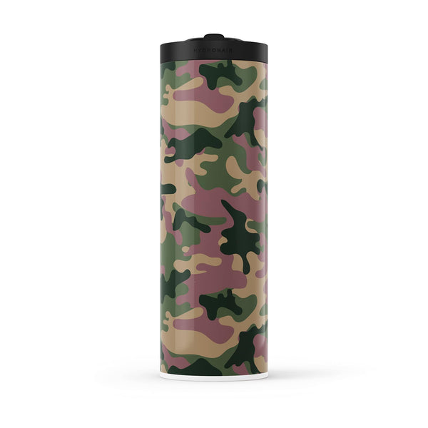 Dark Green Camouflage 560ml Water Bottle By Hydronair