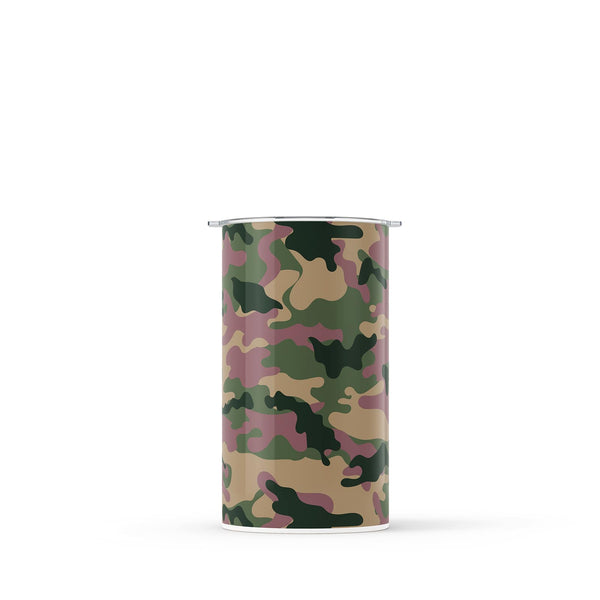 Dark Green Camouflage 340ml Reusable Coffee Cup By Hydronair 