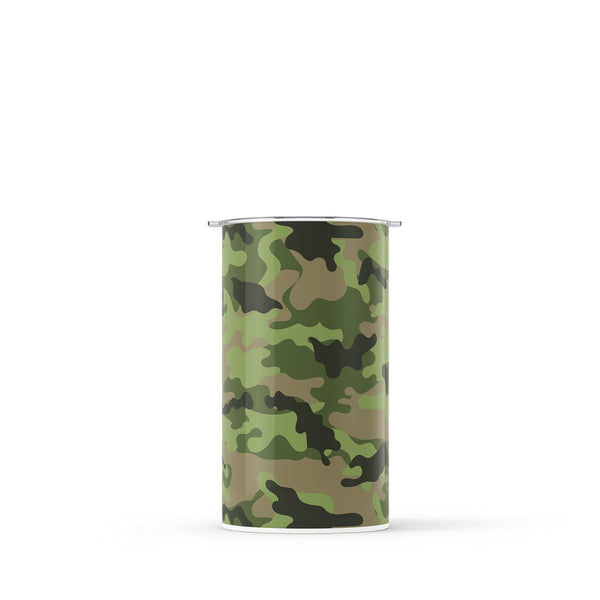 Dark Green Camouflage 340ml Reusable Coffee Cup By Hydronair 