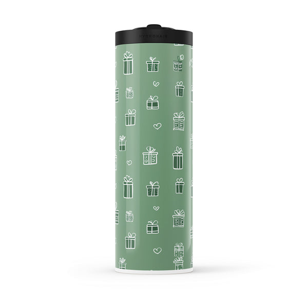 Dark Green Christmas 560ml Water Bottle By Hydronair