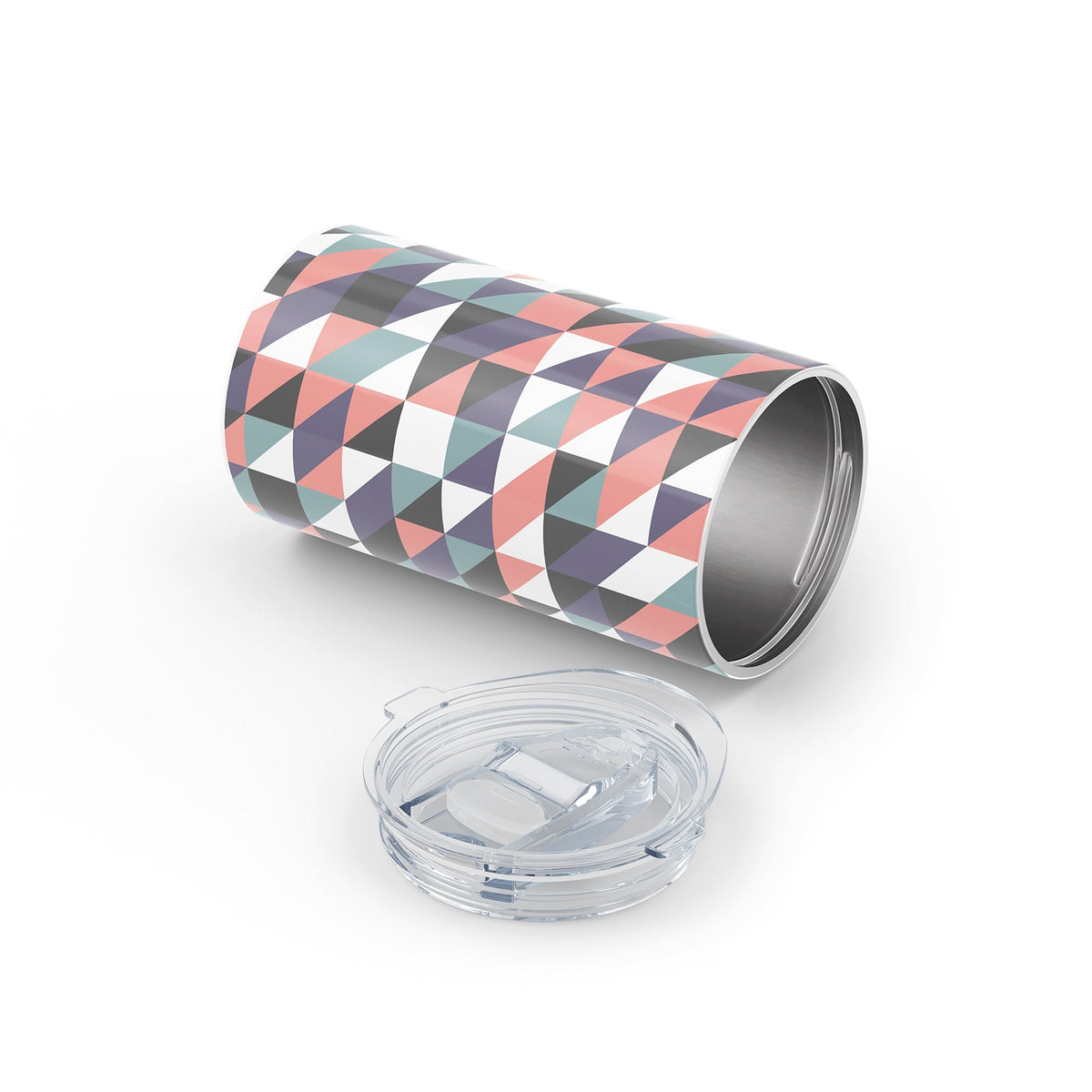Dark Green Geometric 340ml Reusable Cup By Hydronair 