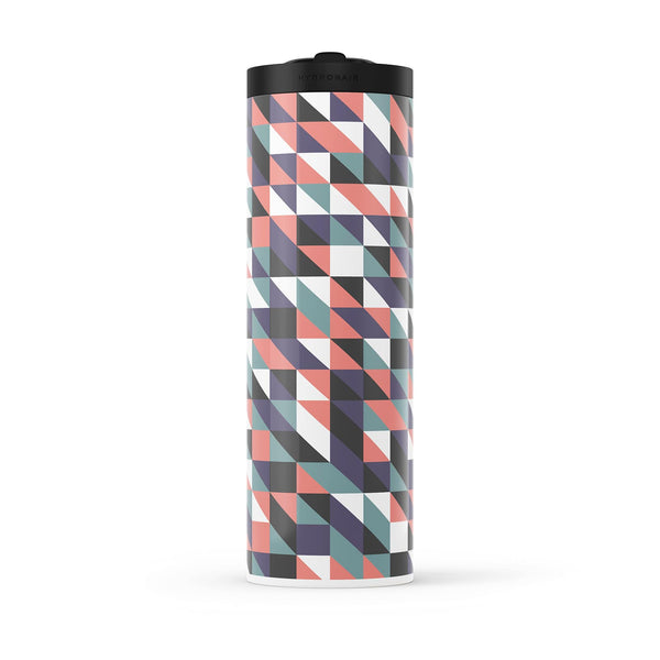 Dark Green Geometric 560ml Water Bottle By Hydronair