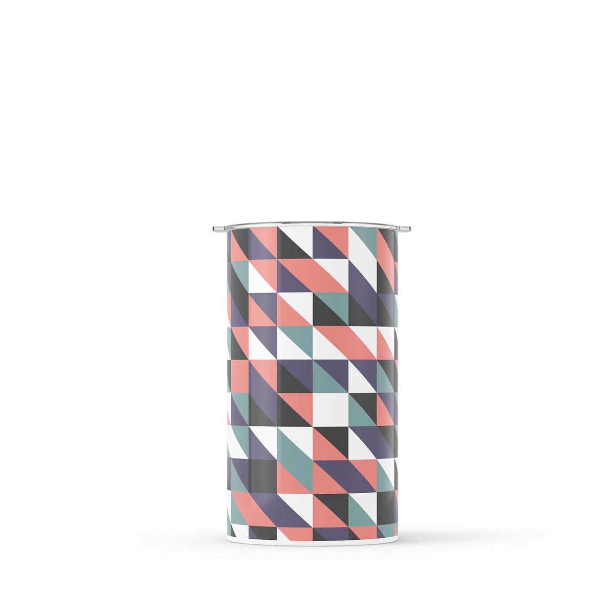 Dark Green Geometric 340ml Reusable Coffee Cup By Hydronair 