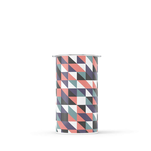 Dark Green Geometric 340ml Reusable Coffee Cup By Hydronair 