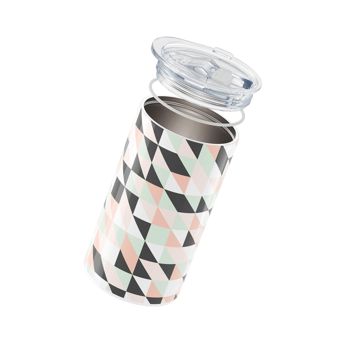 Dark Grey Geometric 340ml Coffee Cup By Hydronair 