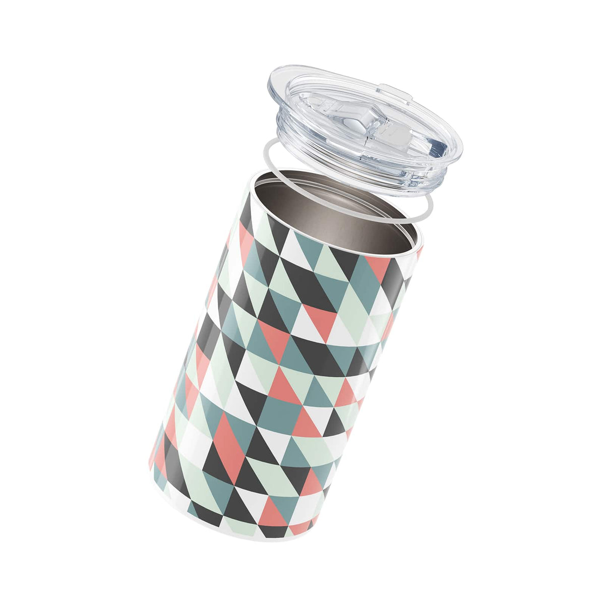 Dark Grey Geometric 340ml Coffee Cup By Hydronair 