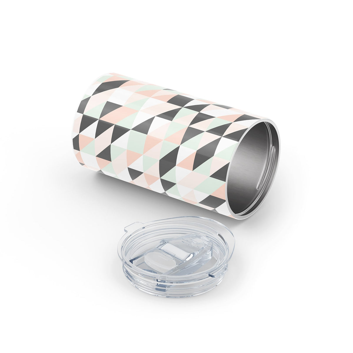 Dark Grey Geometric 340ml Reusable Cup By Hydronair 