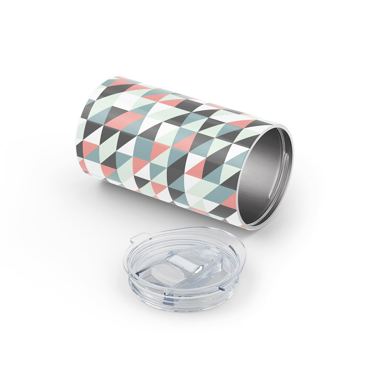 Dark Grey Geometric 340ml Reusable Cup By Hydronair 