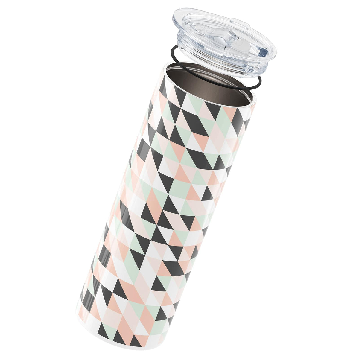Dark Grey Geometric 560ml Cup By Hydronair 