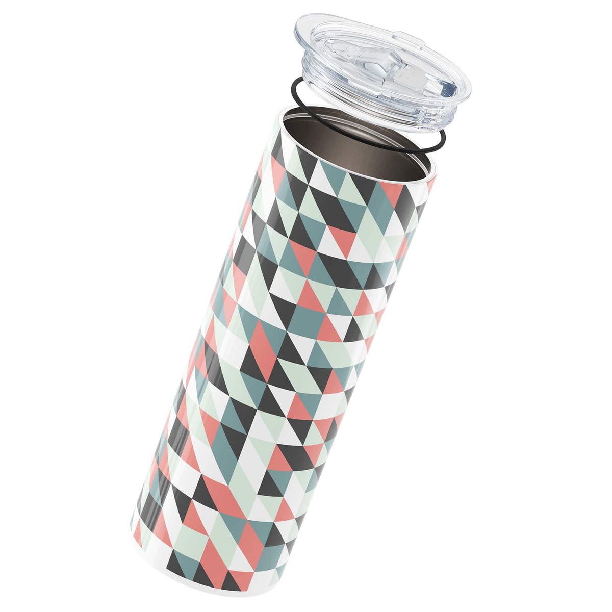 Dark Grey Geometric 560ml Cup By Hydronair 
