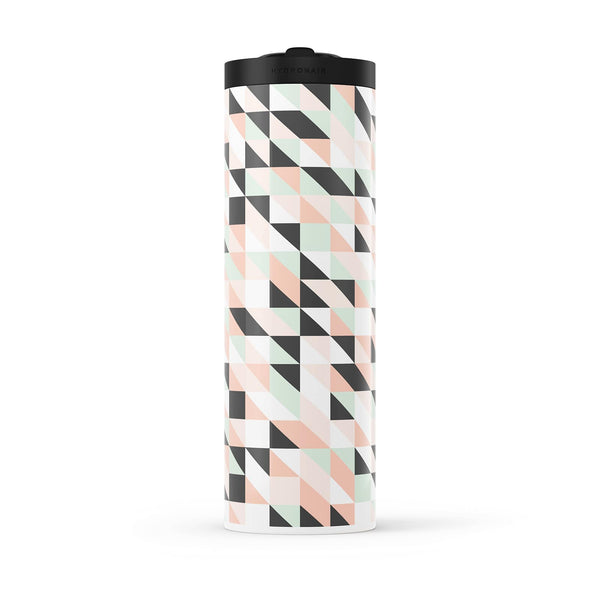 Dark Grey Geometric 560ml Water Bottle By Hydronair