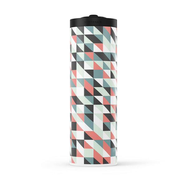 Dark Grey Geometric 560ml Water Bottle By Hydronair