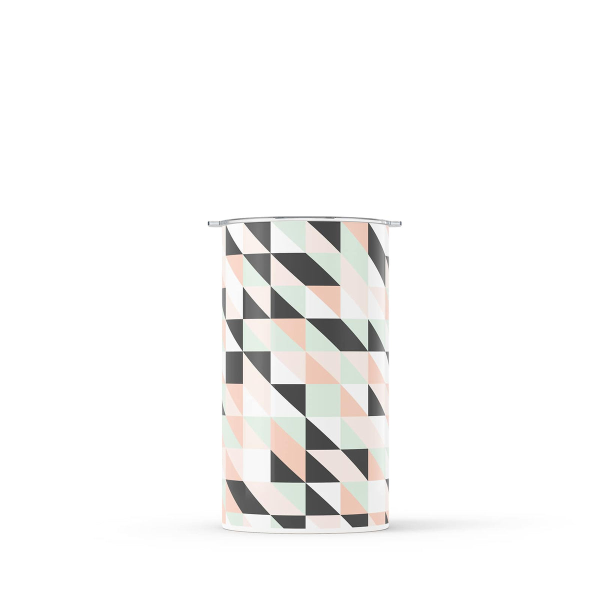 Dark Grey Geometric 340ml Reusable Coffee Cup By Hydronair 
