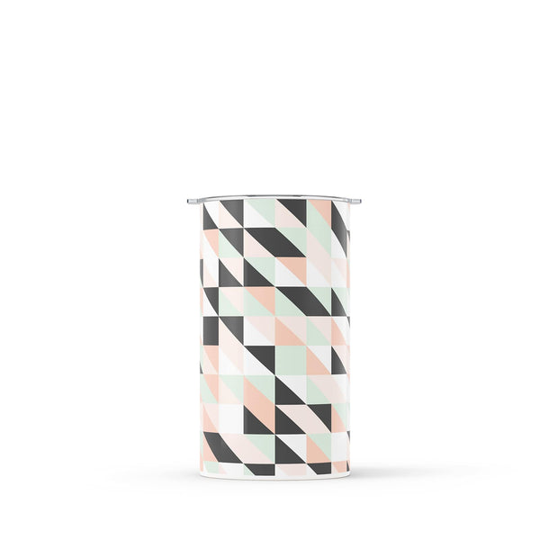Dark Grey Geometric 340ml Reusable Coffee Cup By Hydronair 