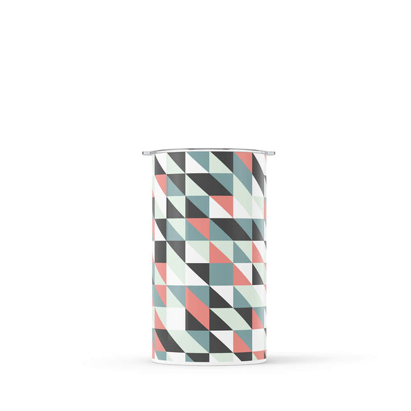 Dark Grey Geometric 340ml Reusable Coffee Cup By Hydronair 