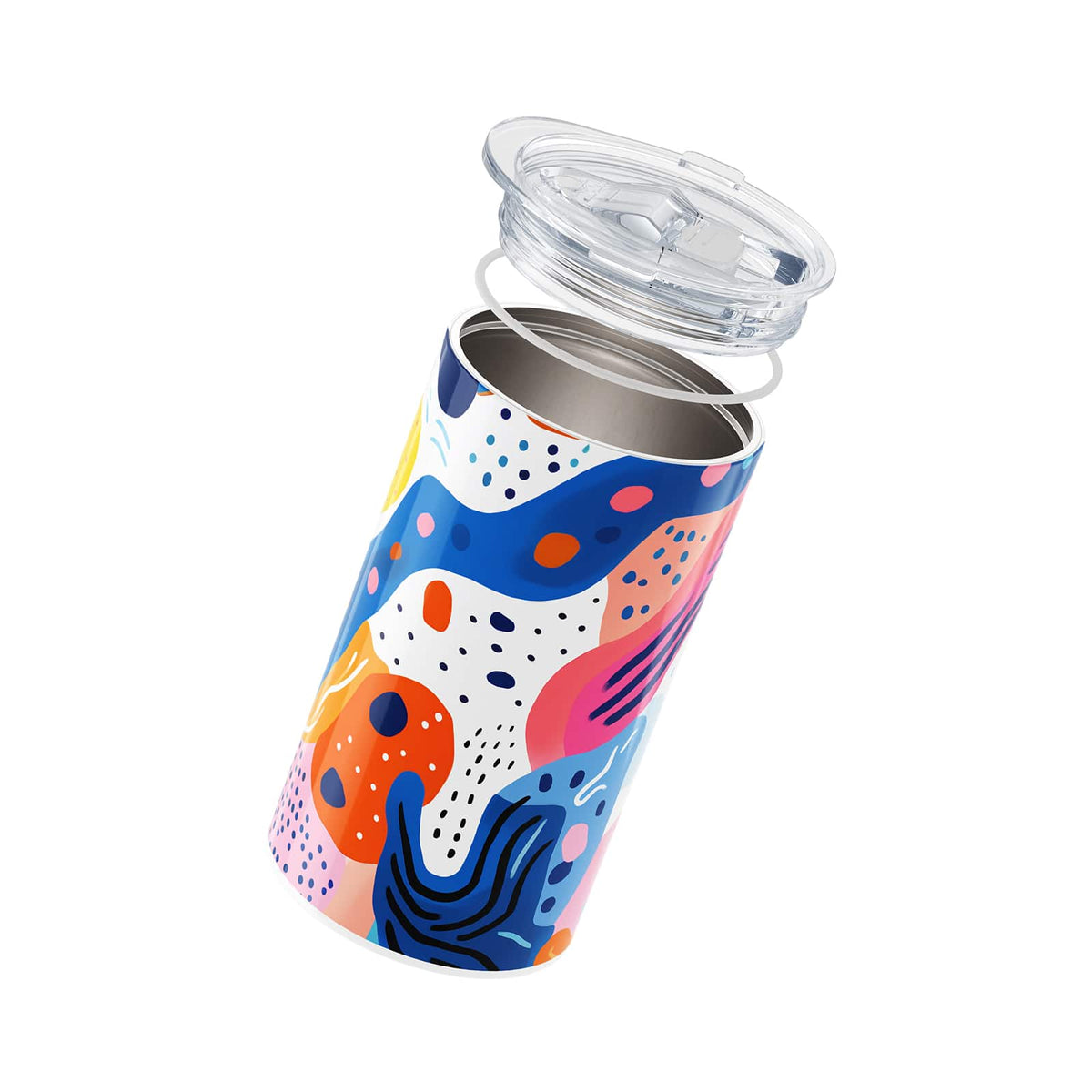 Dark Orange Abstract 340ml Coffee Cup By Hydronair 
