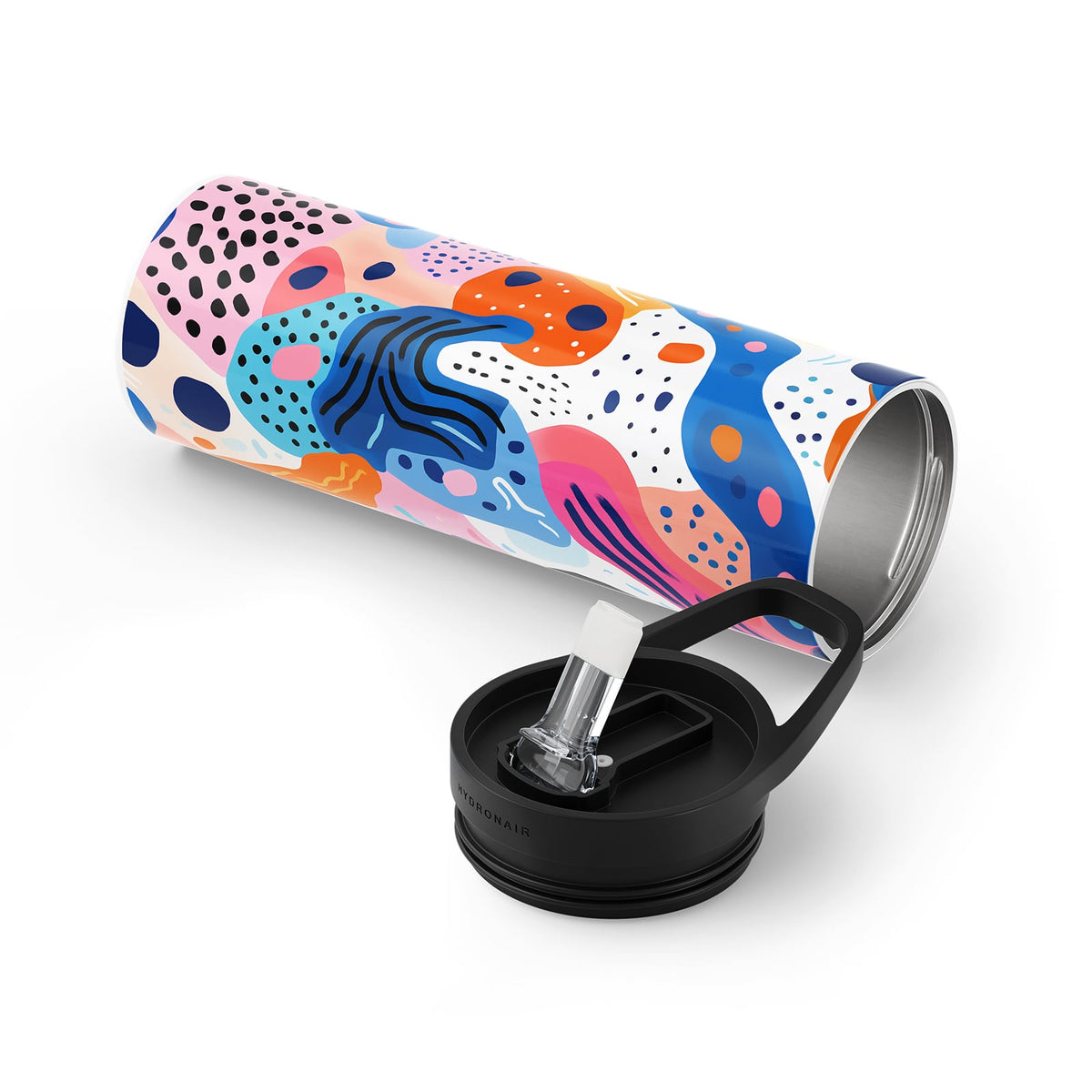 Dark Orange Abstract 560ml Bottle By Hydronair