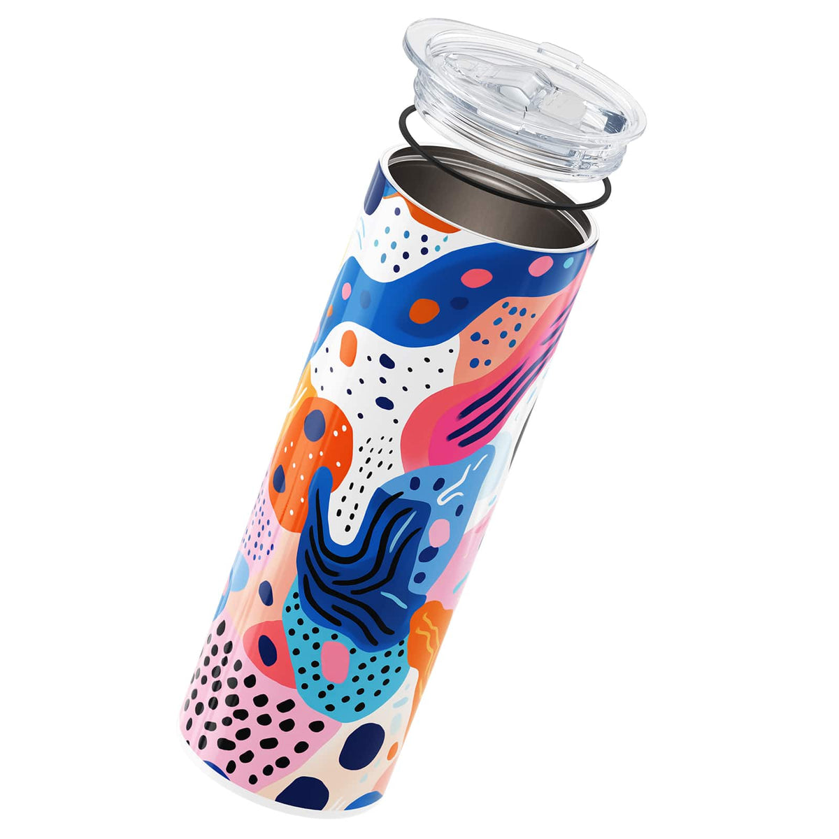 Dark Orange Abstract 560ml Cup By Hydronair 