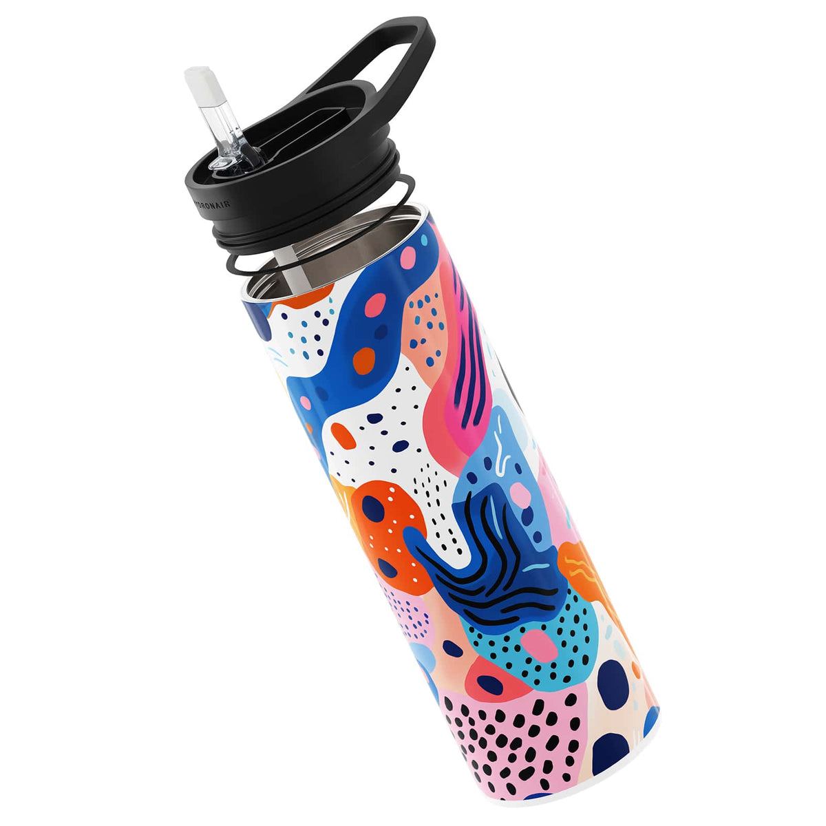 Dark Orange Abstract 560ml Reusable Bottle By Hydronair
