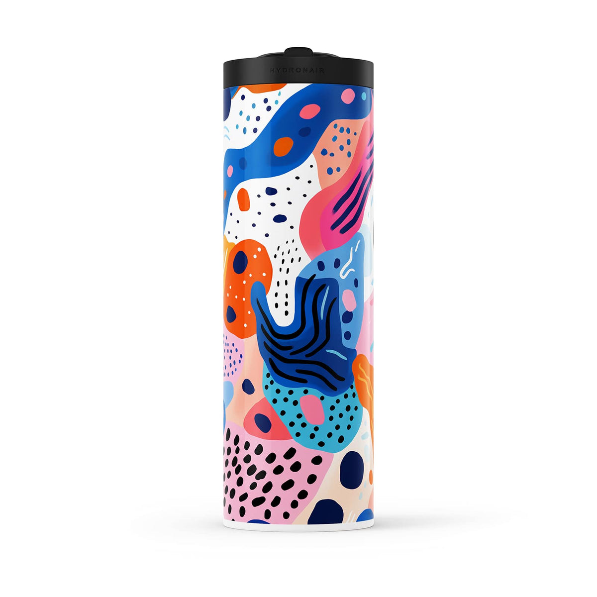 Dark Orange Abstract 560ml Water Bottle By Hydronair