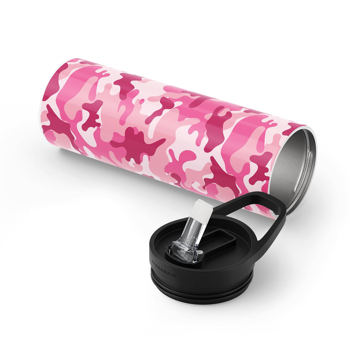 Dark Pink Camouflage 560ml Reusable Bottle By Hydronair