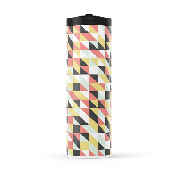 Dark Pink Geometric 560ml Water Bottle By Hydronair