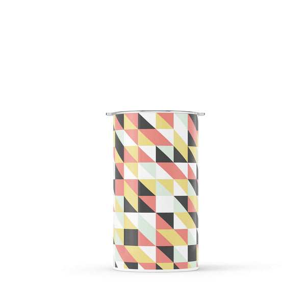 Dark Pink Geometric 340ml Reusable Coffee Cup By Hydronair 