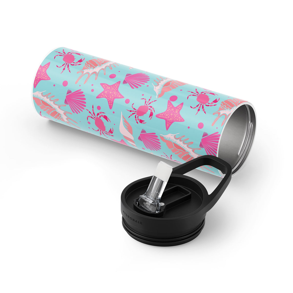 Dark Pink Nautical 560ml Reusable Bottle By Hydronair