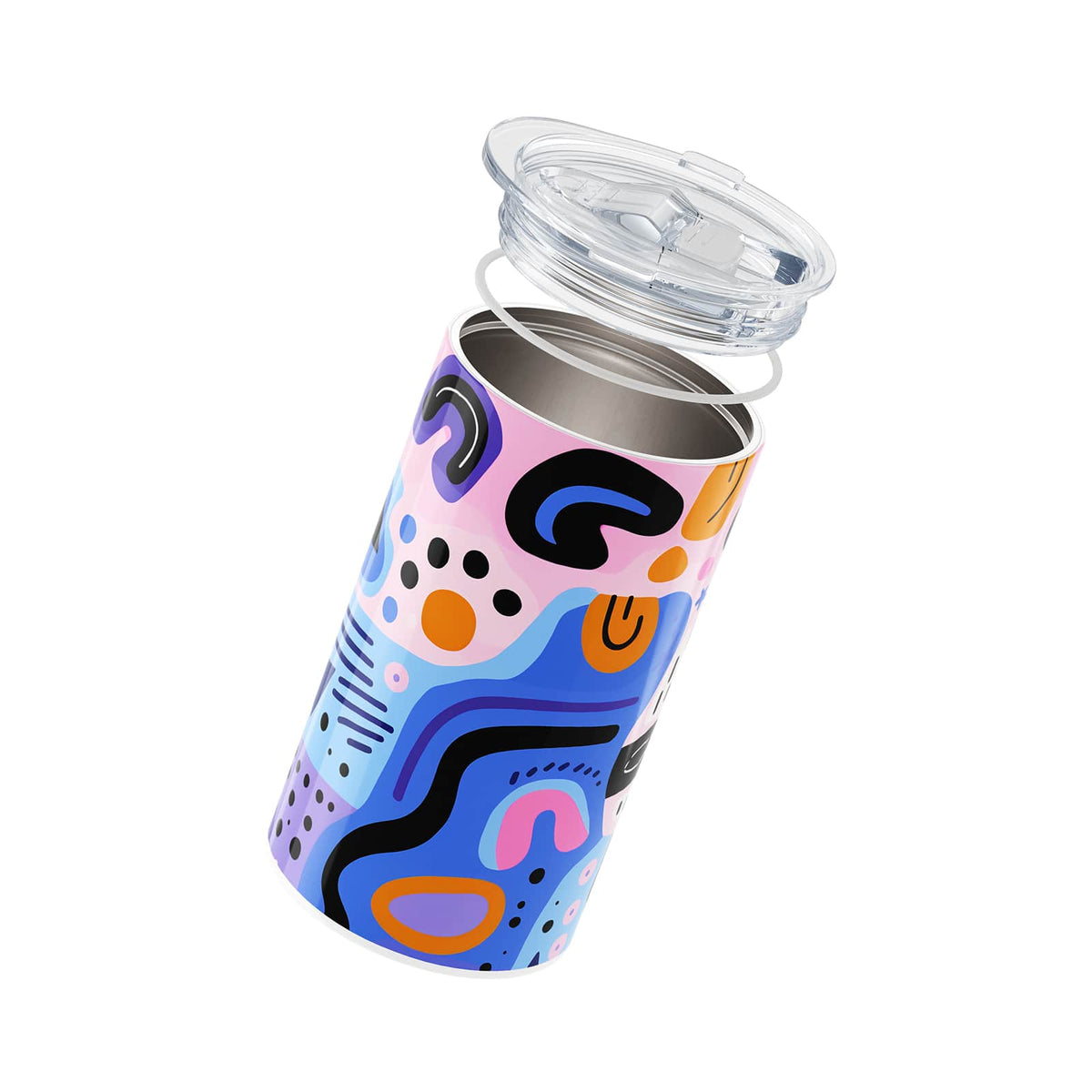 Dark Purple Abstract 340ml Coffee Cup By Hydronair 
