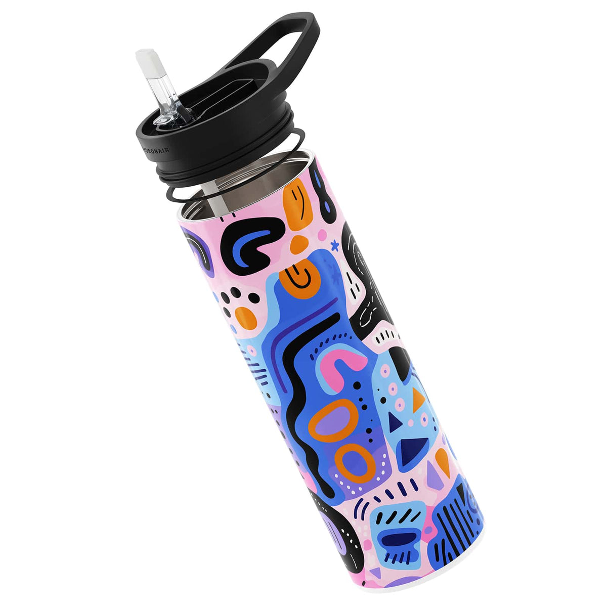 Dark Purple Abstract 560ml Reusable Bottle By Hydronair