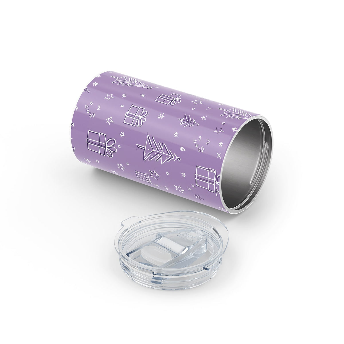 Dark Purple Christmas 340ml Reusable Cup By Hydronair 