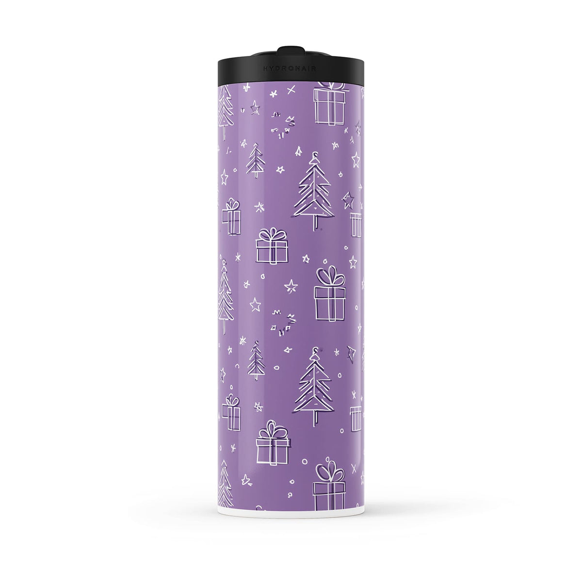 Dark Purple Christmas 560ml Water Bottle By Hydronair