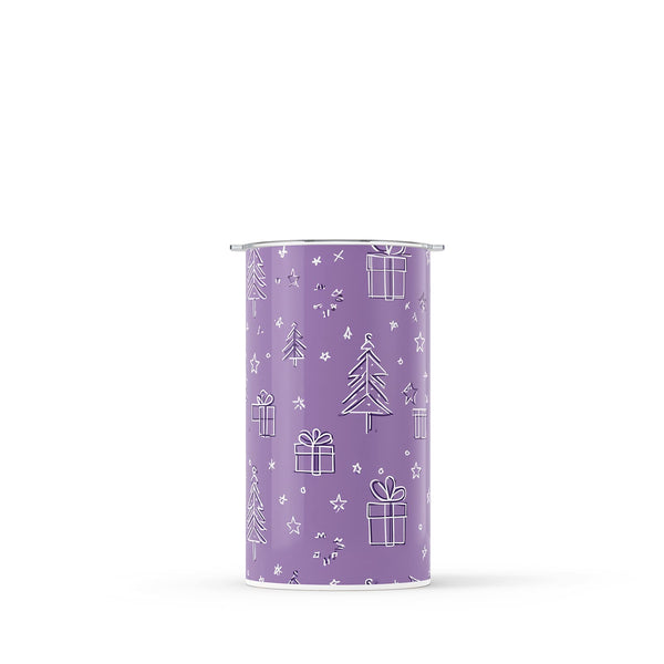 Dark Purple Christmas 340ml Reusable Coffee Cup By Hydronair 