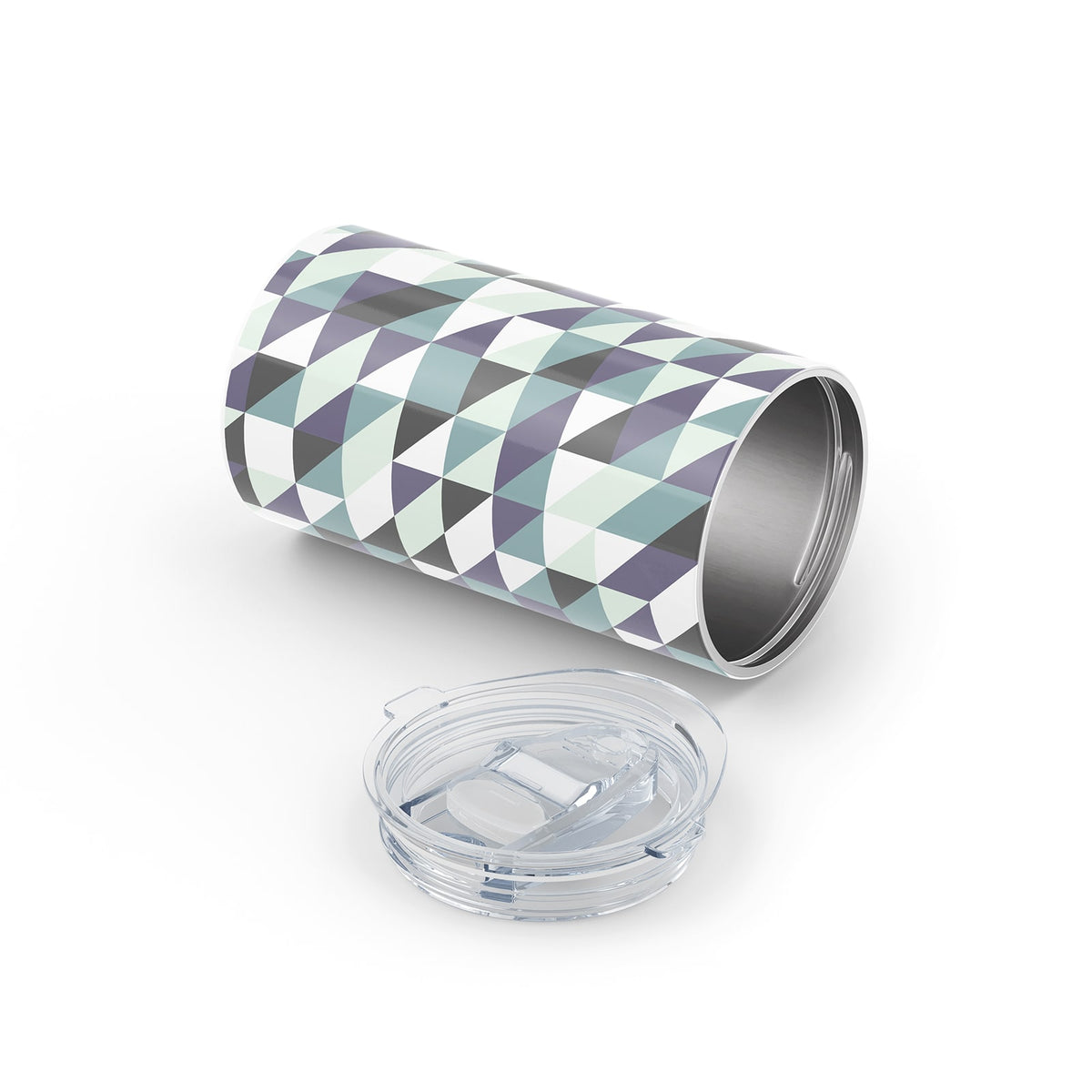 Dark Purple Geometric 340ml Reusable Cup By Hydronair 