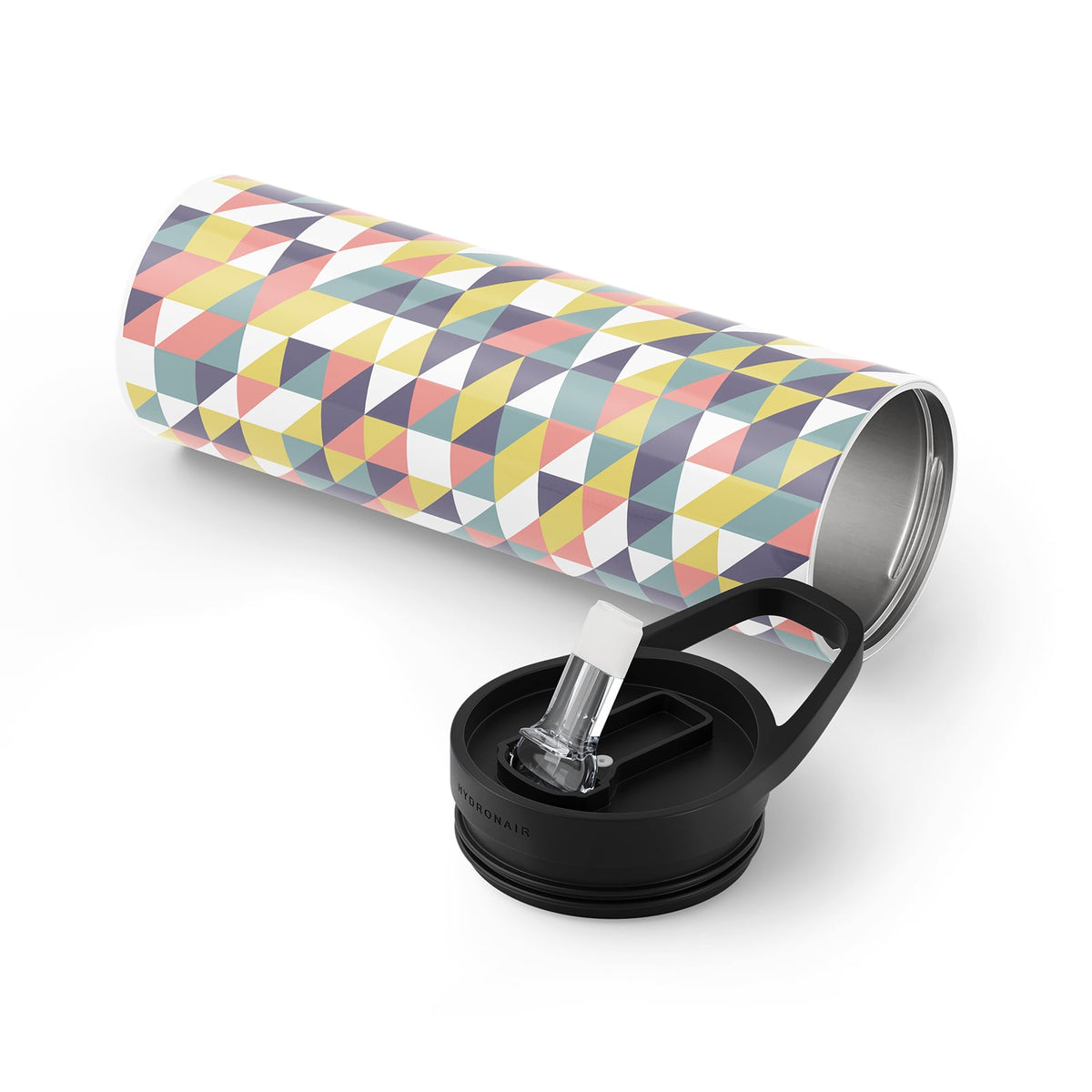 Dark Purple Geometric 560ml Bottle By Hydronair