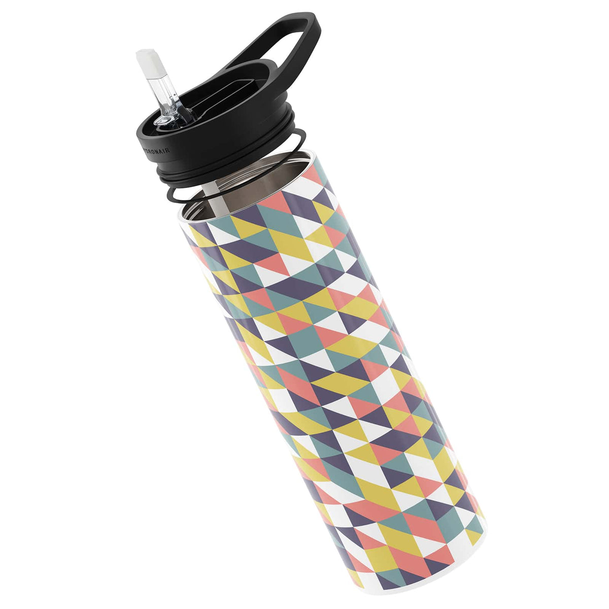 Dark Purple Geometric 560ml Reusable Bottle By Hydronair