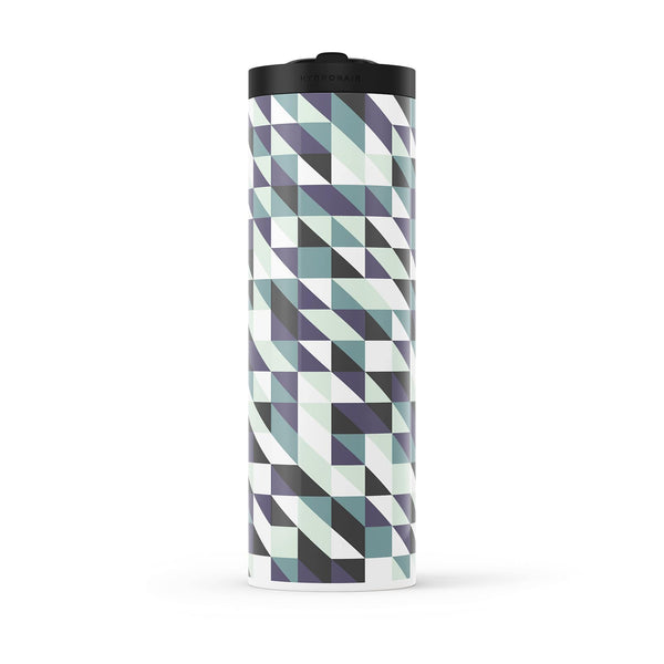 Dark Purple Geometric 560ml Water Bottle By Hydronair