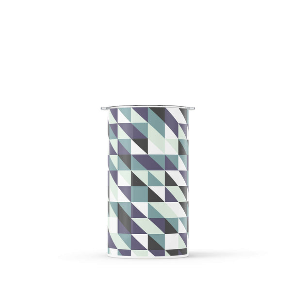 Dark Purple Geometric 340ml Reusable Coffee Cup By Hydronair 