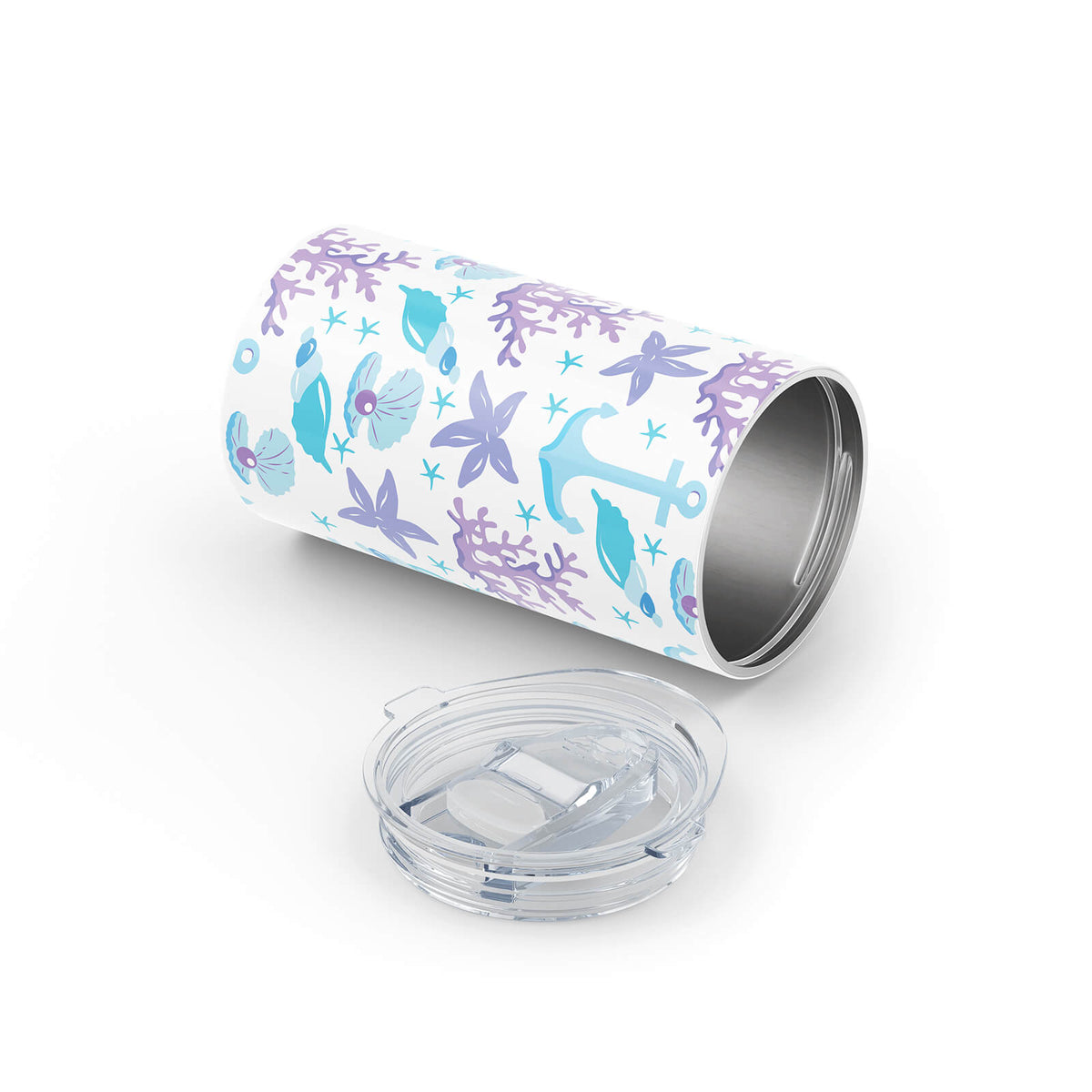 Dark Purple Nautical 340ml Reusable Cup By Hydronair 