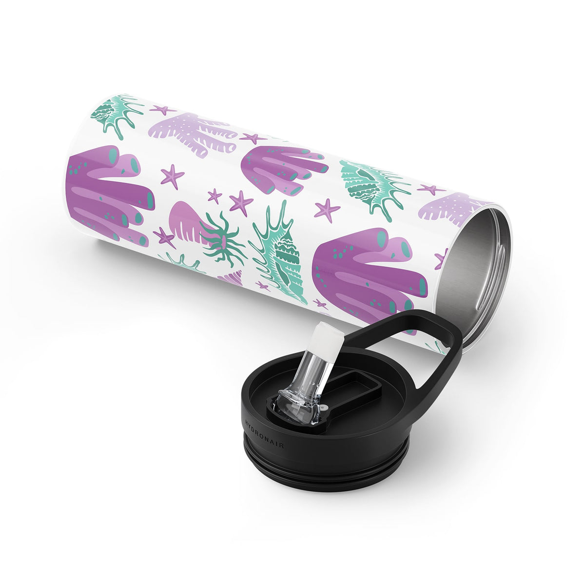 Dark Purple Nautical 560ml Reusable Bottle By Hydronair