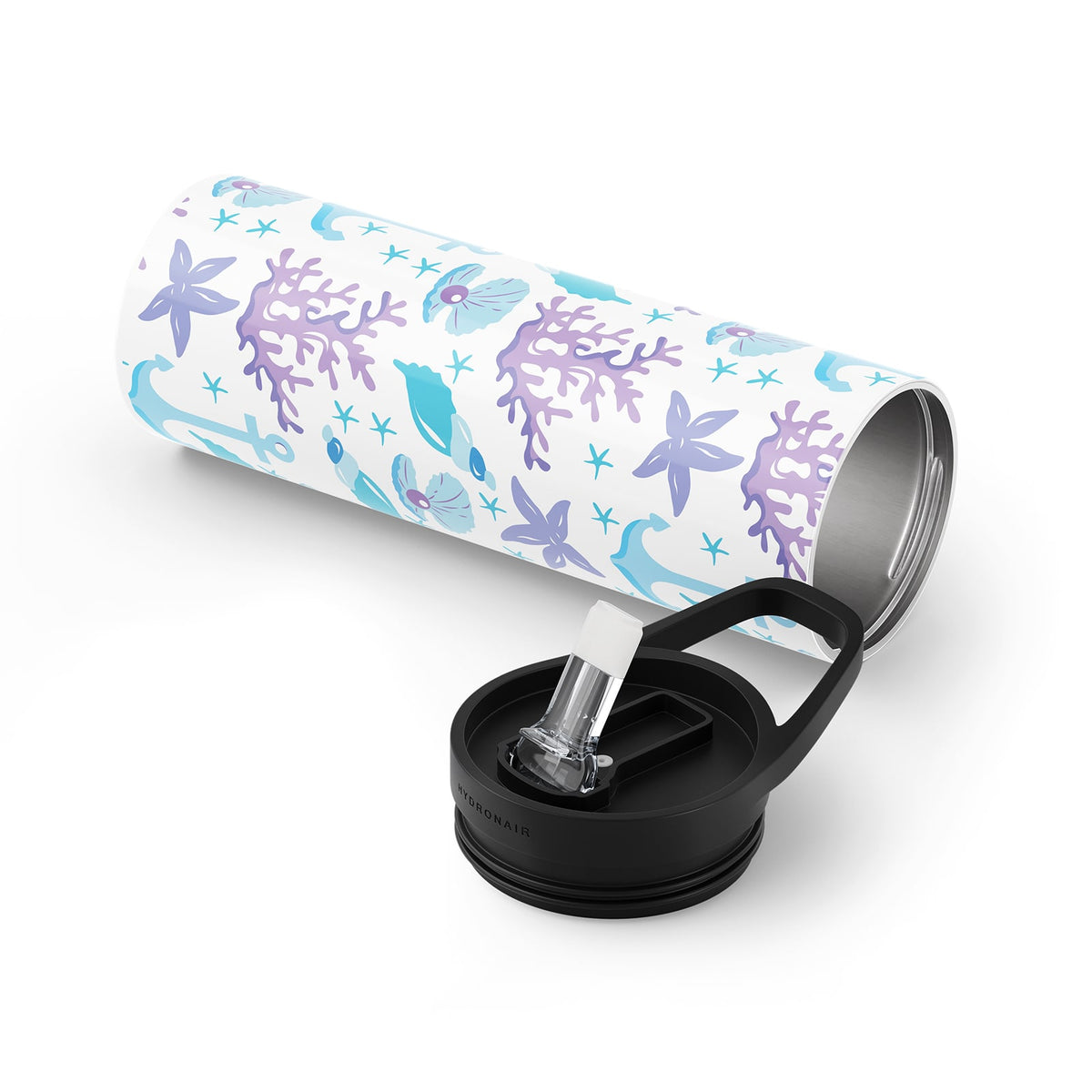 Dark Purple Nautical 560ml Reusable Bottle By Hydronair